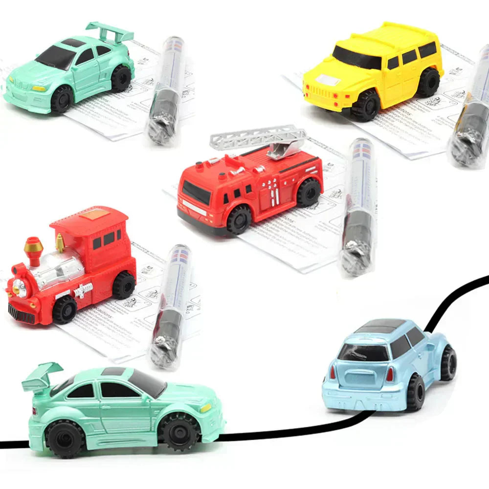 Magic Car Track Toy | Line Following Car | Creative STEM Play Set | Kids Interactive Gift
