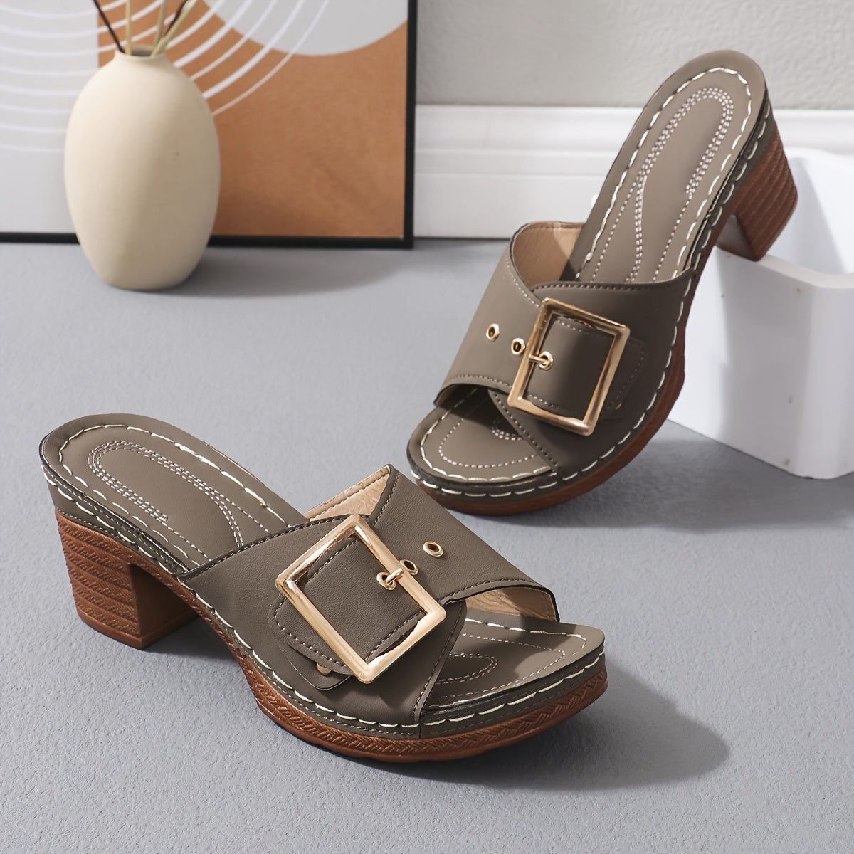 Eleganta™ – Women's Leather Sandals Stylish & Comfortable for Summer