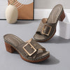 Eleganta™ – Women's Leather Sandals Stylish & Comfortable for Summer