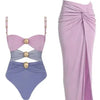 Heidi-Mode | Shiny Suspender Button Swimwear