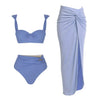Heidi-Mode | Shiny Suspender Button Swimwear