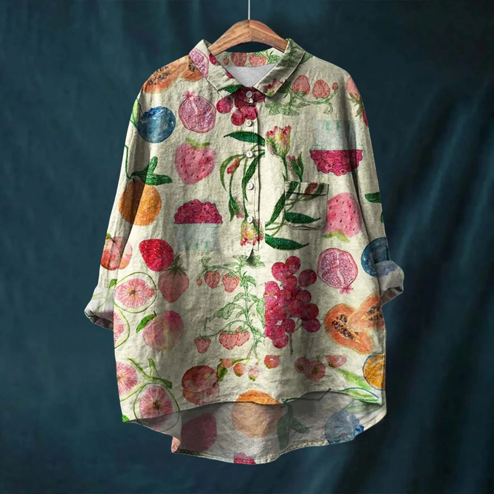 Liesa - Elegant women's blouse with floral pattern