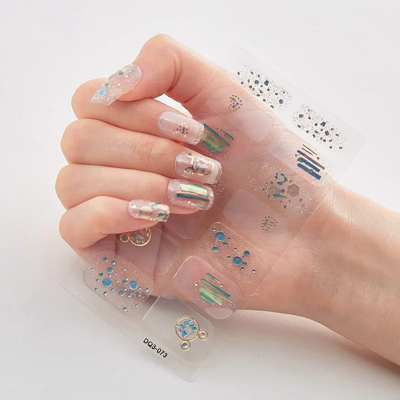 Christmas Nail Stickers | Festive Holiday Designs | Long-Lasting Glossy Finish