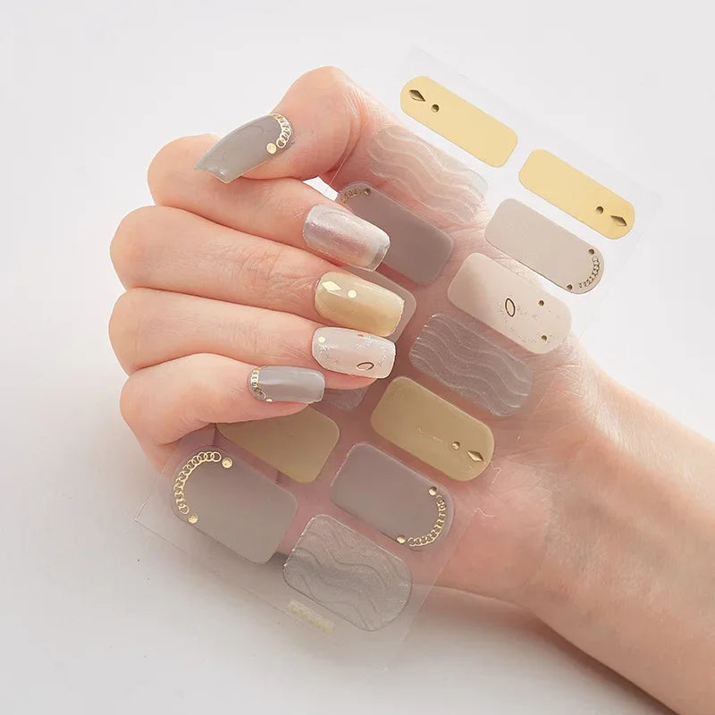 Christmas Nail Stickers | Festive Holiday Designs | Long-Lasting Glossy Finish