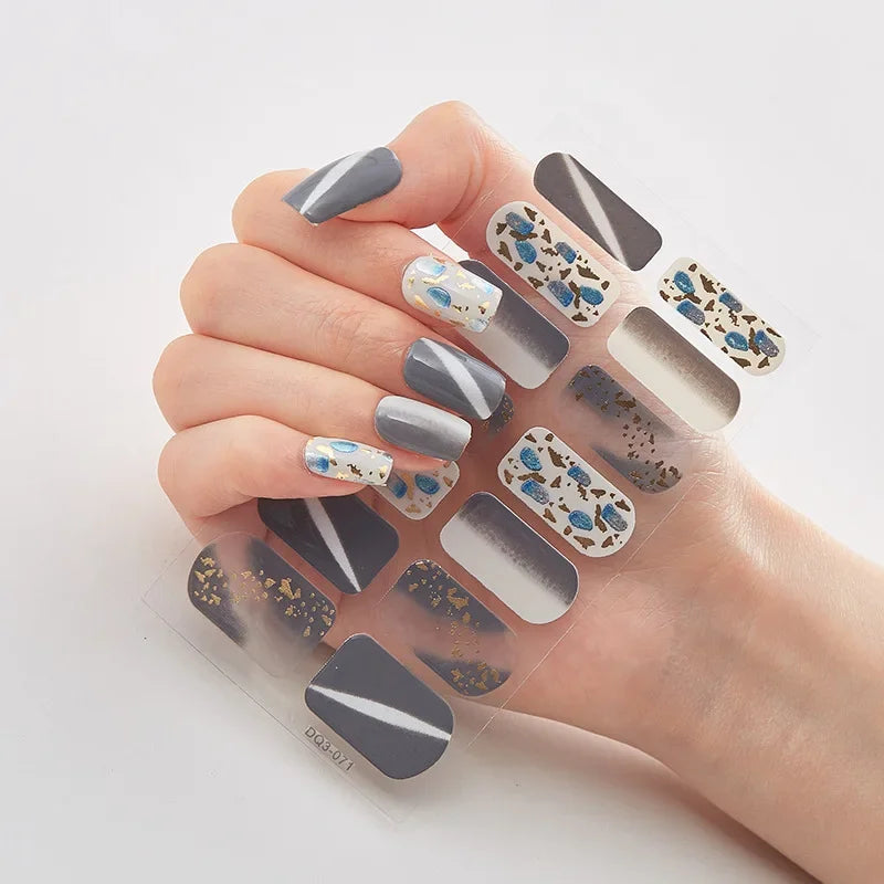 Christmas Nail Stickers | Festive Holiday Designs | Long-Lasting Glossy Finish
