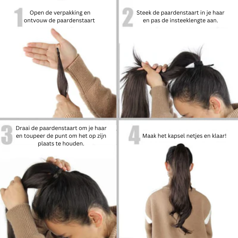 Leah™ Double Style Ponytail for Volume