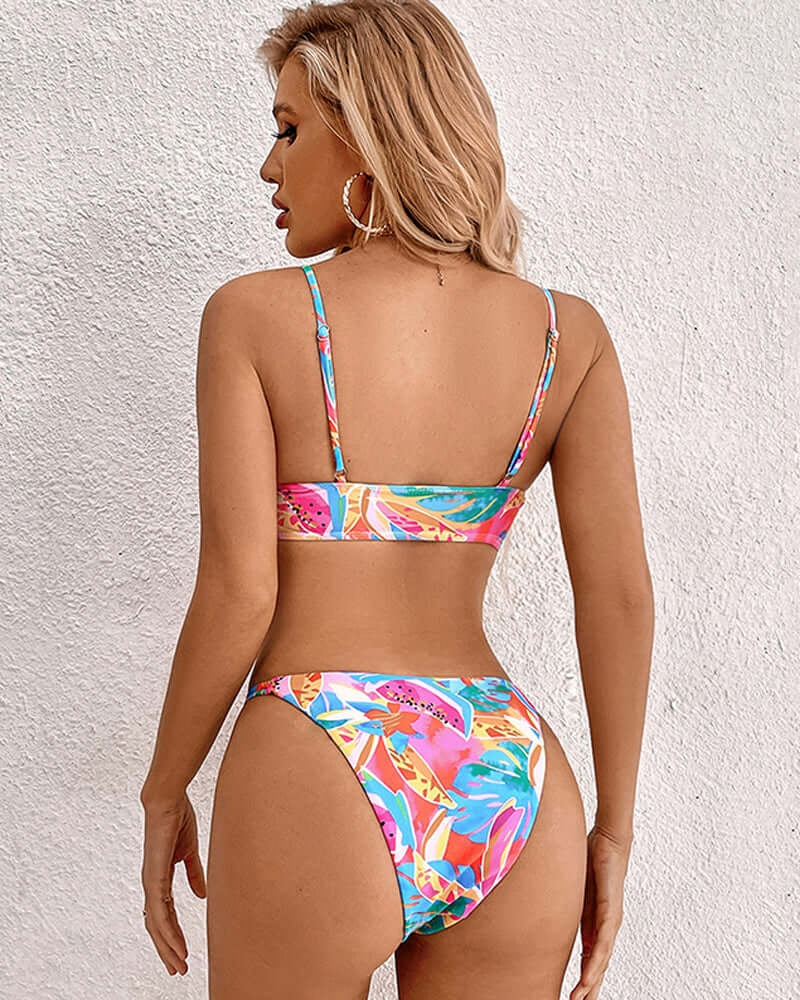 Heidi-Mode | Tropical Flower Pattern Bikini