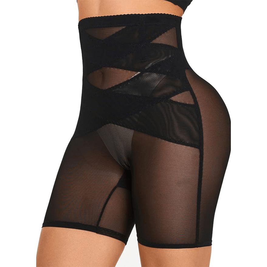 Women’s High-Waisted Shapewear Shorts | Cross Compression | Tummy Control & Booty Lift