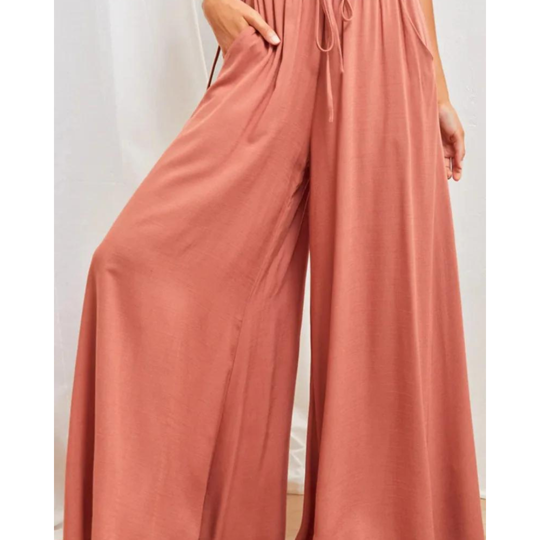 Loose Fit Pants with Wide Legs for Women | Summer