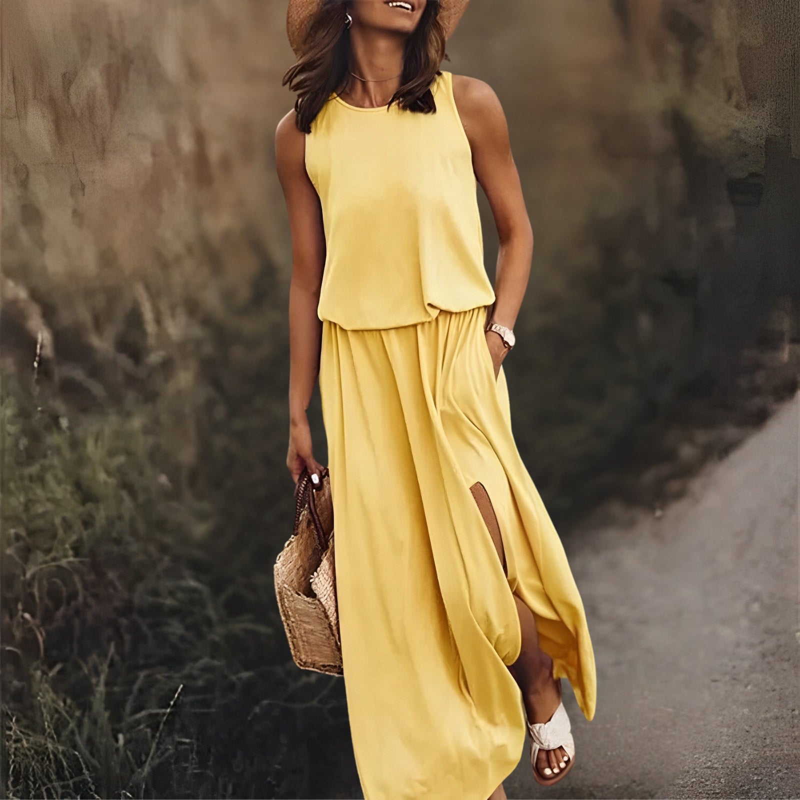 Heather | Elegantes buntes Damenkleid