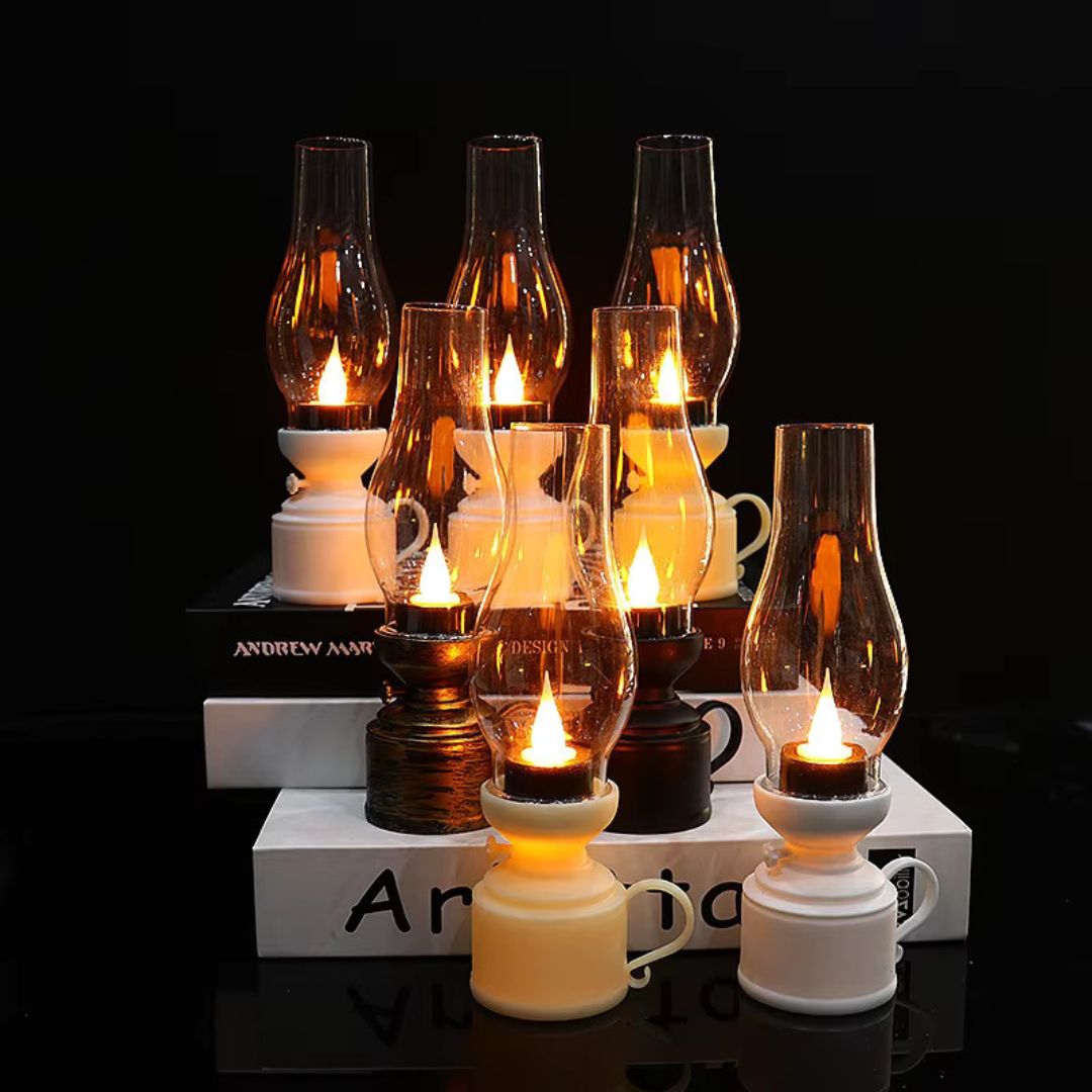 GlowFlame – Elegant LED Oil Lamps for a Cozy Atmosphere