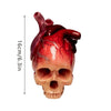 SpookyHeart™ Realistic Halloween Heart-Shaped Skull Sculpture