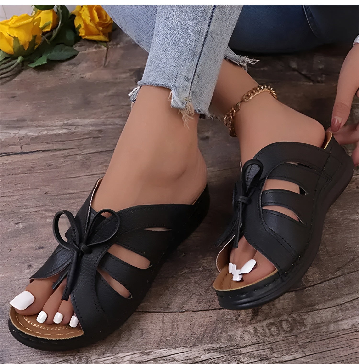 Retro Sandals for Women – Comfortable Orthopedic Shoes for Summer