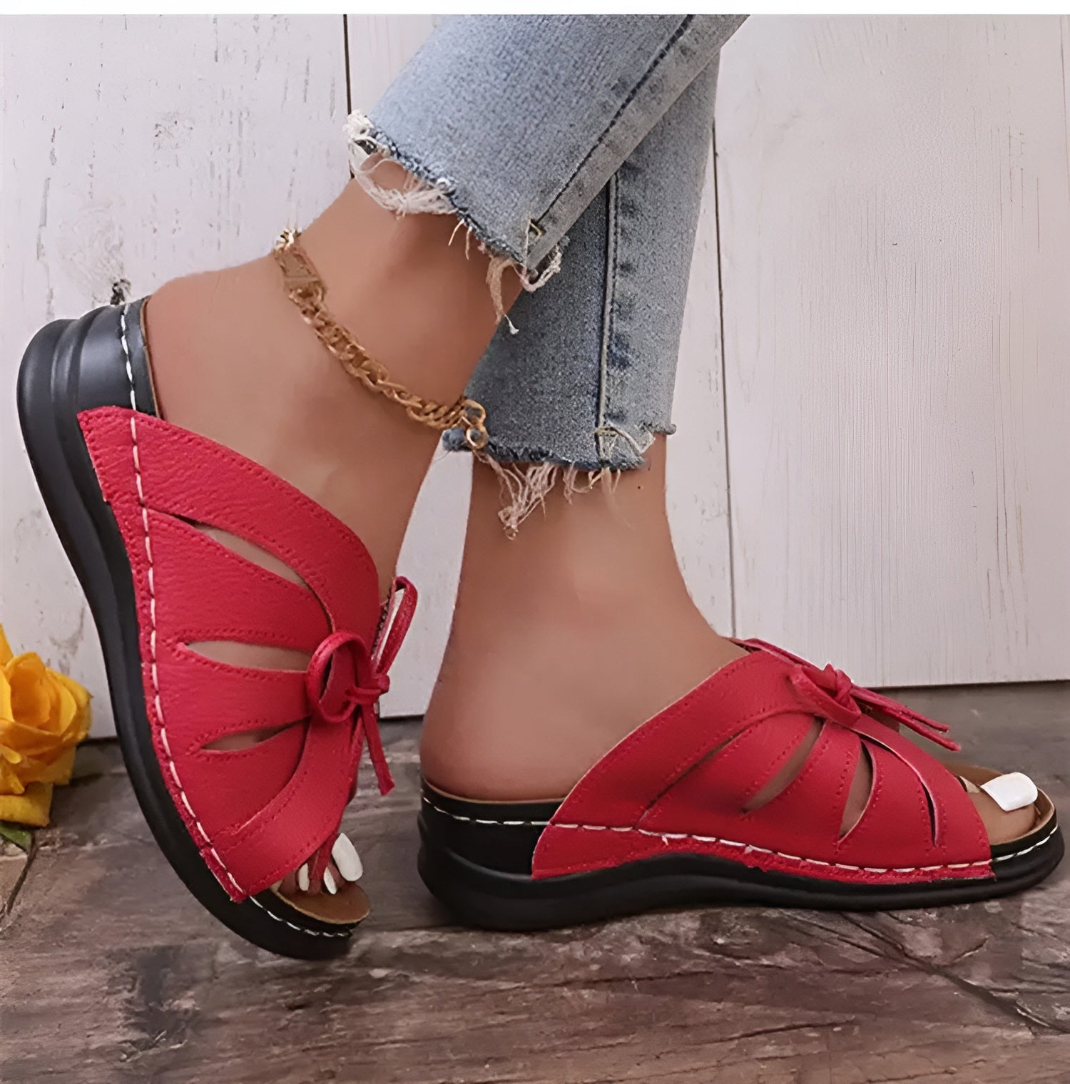 Retro Sandals for Women – Comfortable Orthopedic Shoes for Summer