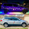 Christmas Car Magnets | Honeycomb Reflective | Vibrant Holiday Bulb Design