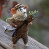 Handmade Felted Mouse Decoration | Eco-Friendly Wool | Holiday Ornament & Gift