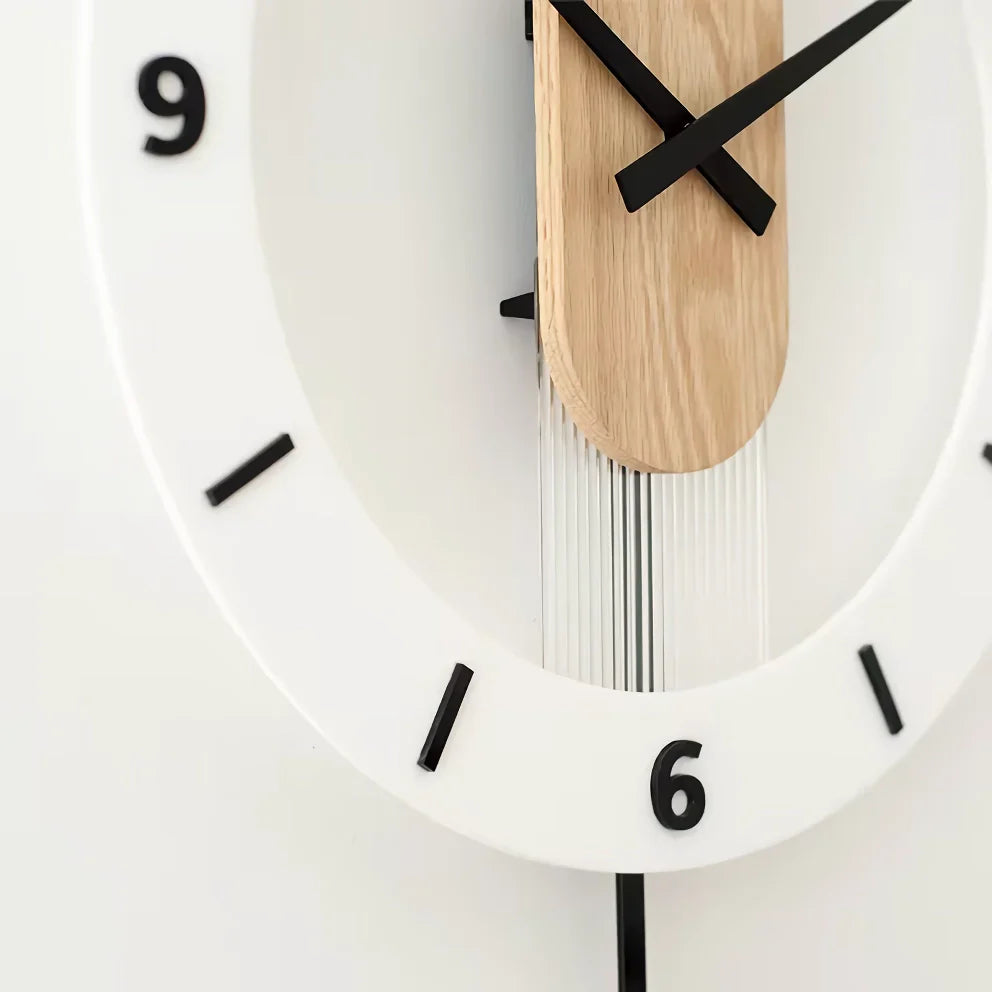 Nordic Modern Solid Wood Wall Clock