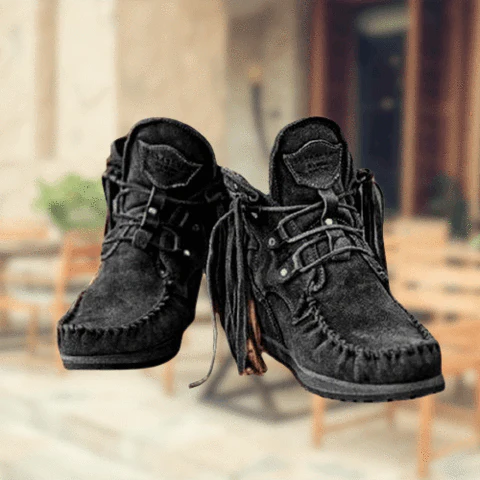 Women’s Ankle Boots | Retro Suede Style | Arch Support & Cushioned Insole