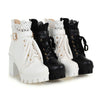 Cozenia™ | Fashionable lace-up ankle boots with sturdy heel