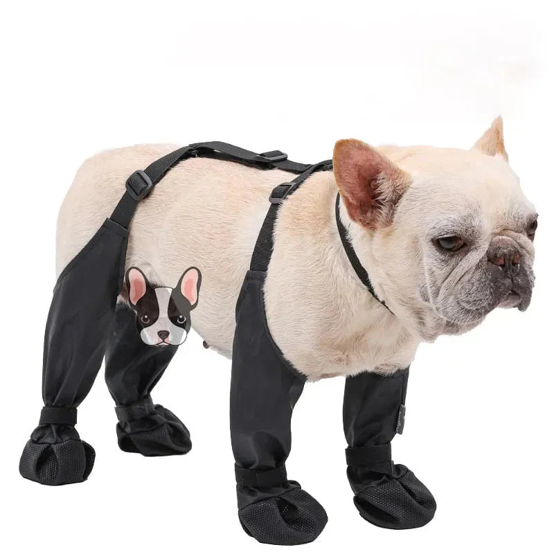 Dog Boots with Suspenders | Adjustable Straps & Breathable Design | Non-Slip Paw Protection for Outdoor Adventures