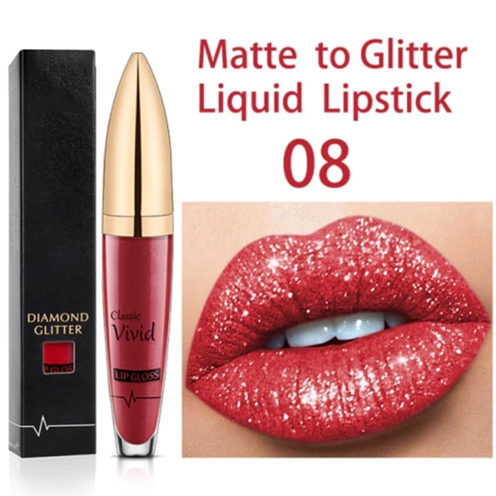 Lip Gloss Set | Long-Lasting Matte & Glitter Finish | 18 Colors | Waterproof