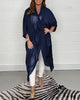Women’s V-Neck Top | Loose Fit | Flowing Silky Fabric | Elegant Casual Blouse