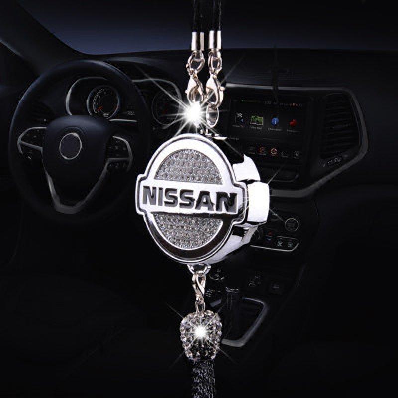 Car Rearview Mirror Pendant | Sparkling Rhinestone Accessory | Zinc Alloy | 100g