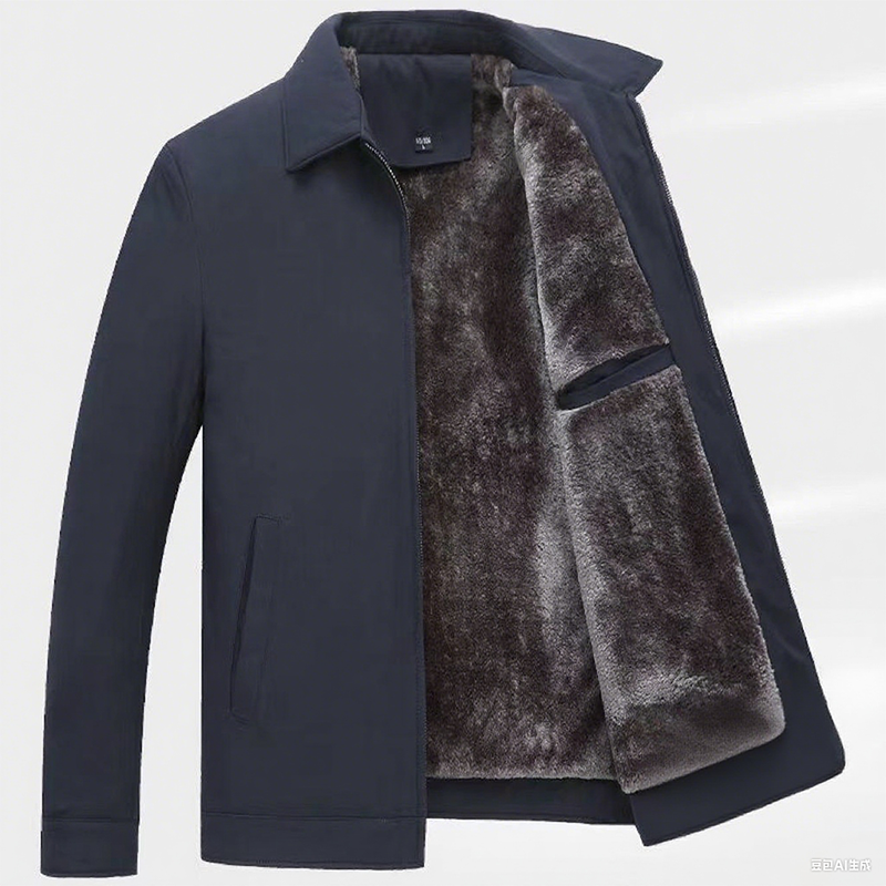Men’s Thermal Zip-Up Jacket | Tailored Fit | Warm Insulated Lining | Wind-Resistant | Stand Collar | M–3XL