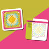 Crochet Pattern Card Deck | 50 Portable Stitch & Color Design Cards + Guide Booklet