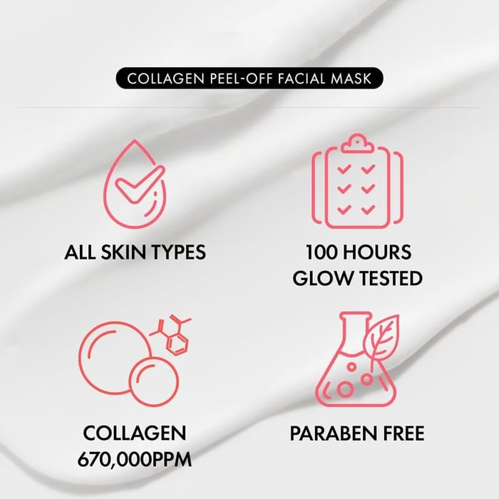 Collagen Cream Mask | YouthVeil™ Youthful Skin Renewal | 500DA Low-Molecular Collagen | 100ml