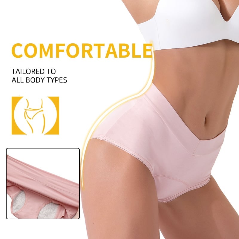 Women’s Leakproof Underwear | High-Waisted Period Panties | Reusable Cotton