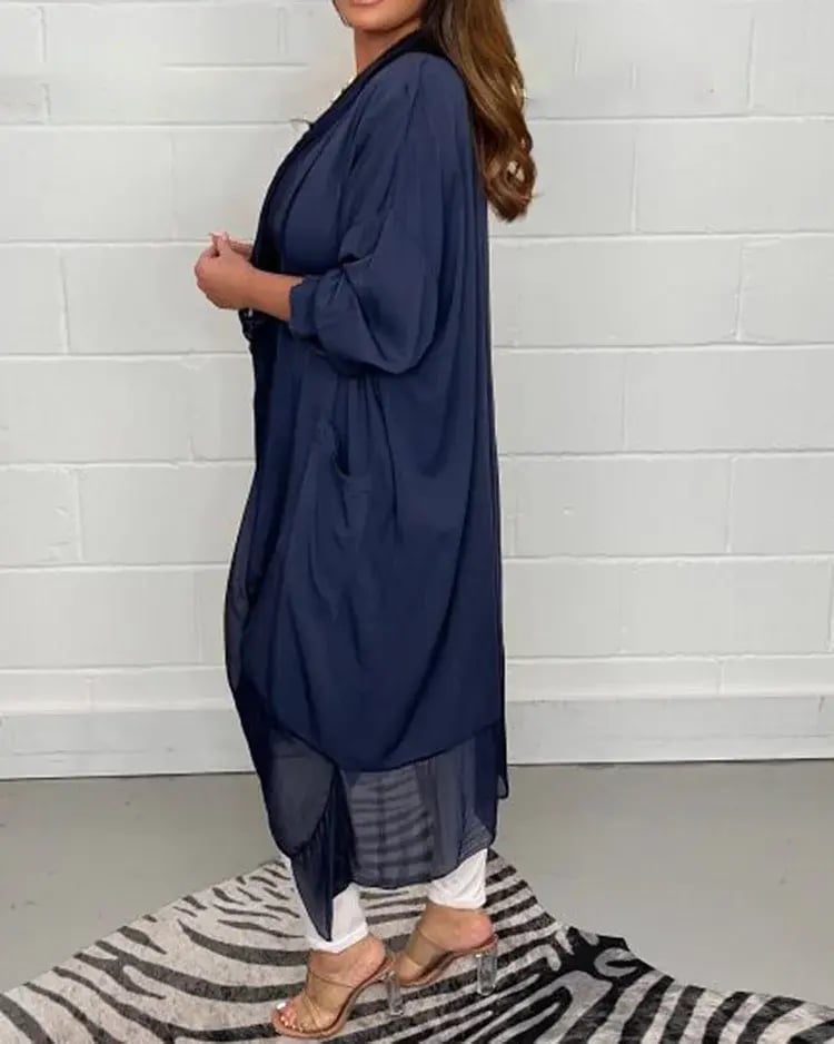 Women’s V-Neck Top | Loose Fit | Flowing Silky Fabric | Elegant Casual Blouse