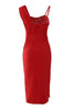 Heidi-Mode | Sequin Patch Bodycon Dress with Slit