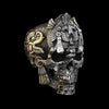 Men’s Sterling Silver Skull Ring | GrimSkull™ Handcrafted Statement Jewelry | 100% Silver
