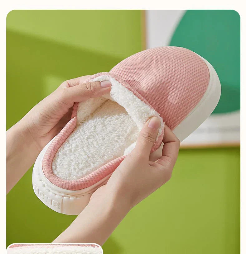 Winter slippers with orthopedic support