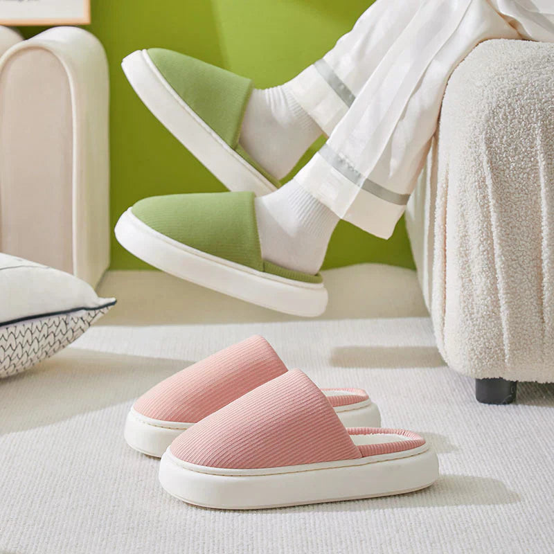 Winter slippers with orthopedic support