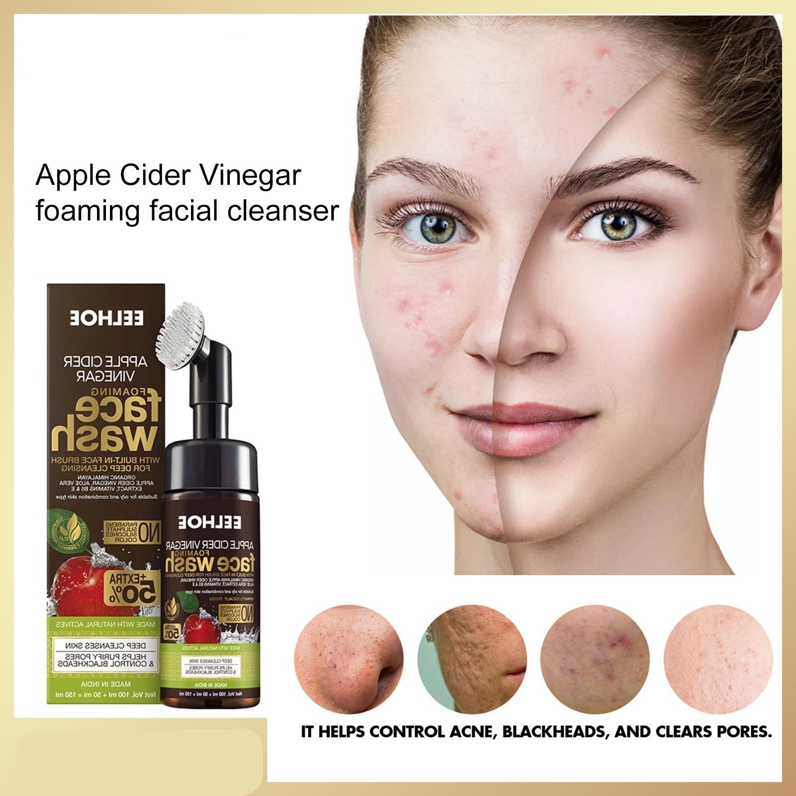 Apple Cider Vinegar Foam Face Wash