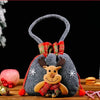 Christmas Gift Bags | Reusable Fabric with Drawstring | Santa, Snowman & Reindeer Patterns | 2 Sizes