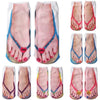 Women’s Crew Socks | Manicure Nail Art Print | Breathable Cotton Blend | Fashion Statement Daily Wear