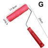 Embossing Paint Roller | Patterned Wall Decoration Tool | Rubber Roller with Handle