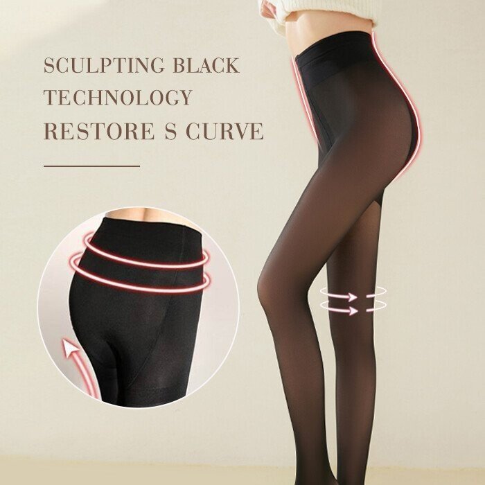 Women’s Fleece Lined Pantyhose | Thermal Sheer Tights | Winter Warm Slim Fit