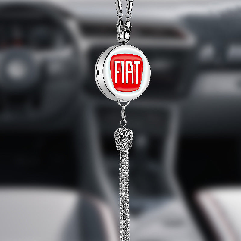 Car Rearview Mirror Pendant | Sparkling Rhinestone Accessory | Zinc Alloy | 100g