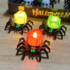 Halloween Spider LED Candle Lights | Flameless Battery Operated | Warm Yellow Glow | Indoor/Outdoor Decoration