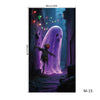 Christmas Door Cover | Santa & Gingerbread Design | Festive Entrance Decoration | Easy Installation | 36×80 in