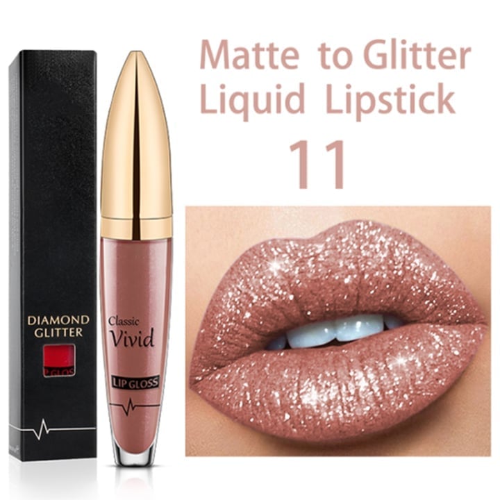 Lip Gloss Set | Long-Lasting Matte & Glitter Finish | 18 Colors | Waterproof