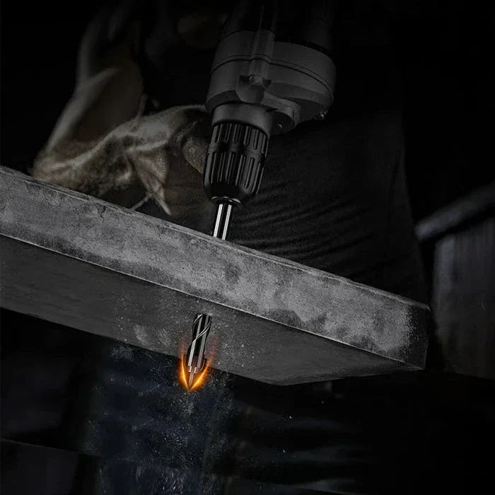 Drill Bit Set | 7-Piece Hard Alloy | 4-Edge Cross Design | Tile, Glass & Wood Precision Drilling