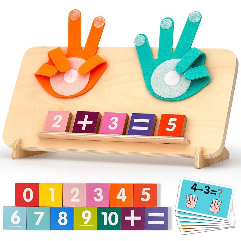 1 Set of Finger Counting Math Montessori Toys