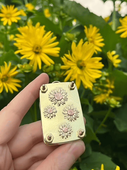 Mini Flower Press | Compact Botanical Keepsake Maker | Portable Craft Tool