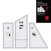 Quilting Cutting Template Set | Creative Fabric Pattern Guide | Non-Slip Design for Sewing & DIY Crafts