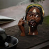 Incense Burner Statue | Artistic Resin Design | Backflow Smoke Effect | 7.8 in